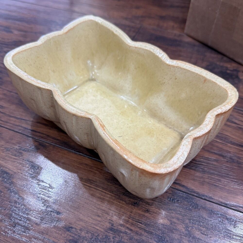 Vintage Planter Ungemach Rectangular Melrose Planter, Yellow USA Green F5
